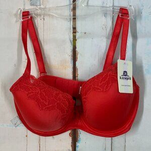 b.tempt'd by Wacoal 32DD Always Composed T-Shirt Bra NWT 953223 Orange NWT